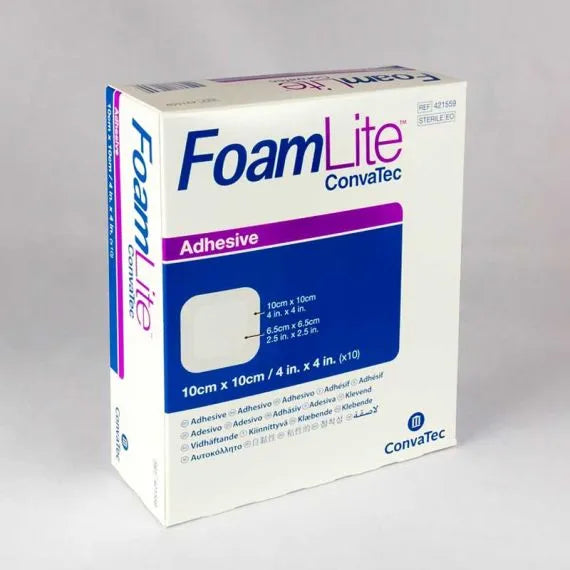 Convatec Foam Lite ADH 10cmx10cm (Box 10)
