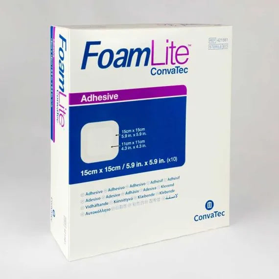 Convatec Foam Lite ADH 15cmx15cm (Box 10)
