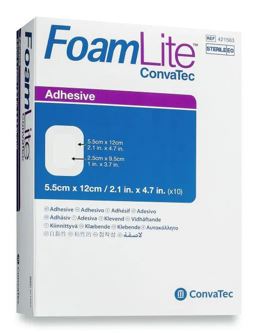 Convatec Foam Lite ADH 5.5cmx12cm (Box 10)