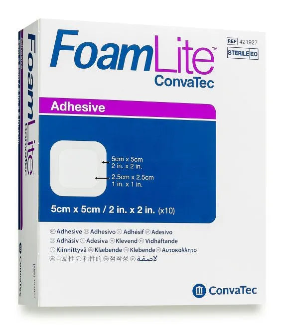 Convatec Foam Lite ADH 5cmx5cm (Box 10)