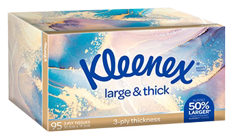 Kleenex Large & Thick Tissues 3 Ply