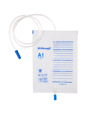 Urimaax Drain Bag DRAIN PUSH-PUL A1 2000MLS (Non Sterile) (Each)