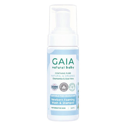 Gaia Natural Baby New Born Foaming Shampoo & Wash 150ml