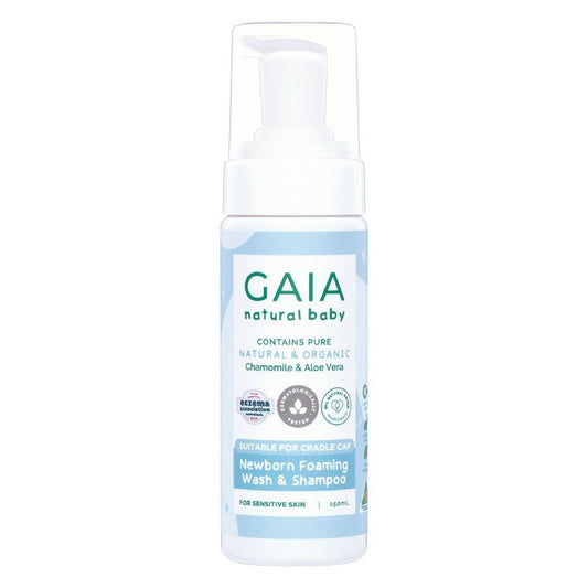Gaia Natural Baby New Born Foaming Shampoo & Wash 150ml
