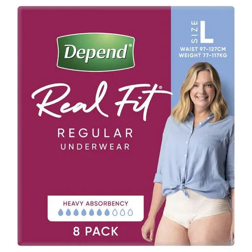 Depend® Real Fit Underwear Women (Packet 8)