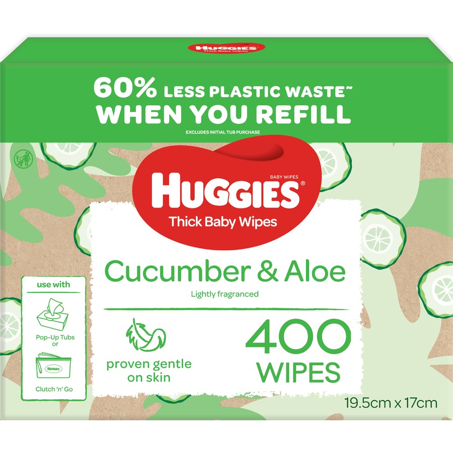 Huggies® Cucumber & Aloe Mega Pack 400