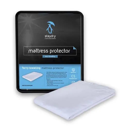 STAYDRY TERRY TOWELLING MATTRESS PROTECTOR LS