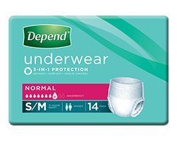 Depend® Unisex Underwear (Packet 14)