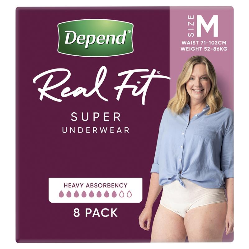 Depend® Real Fit Underwear Women Super (Packet 8)