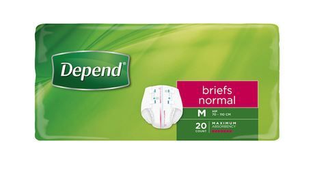 Depend® Brief Normal (Packet 10)