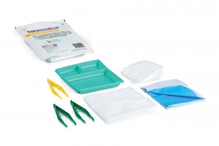 BareMed DRESSING PACK BASIC ST SU 3 FORCEPS + 6 GAUZE SWABS (Each)