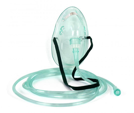 BareMed Mask Oxygen Adult KitMask 2.1mt Tubing Single Use