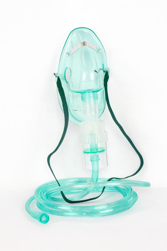 BareMed Mask Nebuliser Adult Kit Mask Bowl 2.1mt Tube Single Use