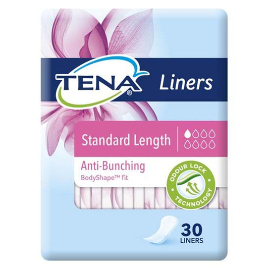 Tena Liners Standard Length 175x75mm 25ml (Packet 30)