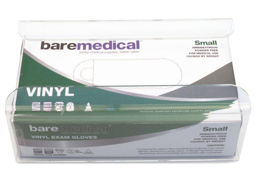BareMed Glove Dispenser Single Top 4mm Perspex