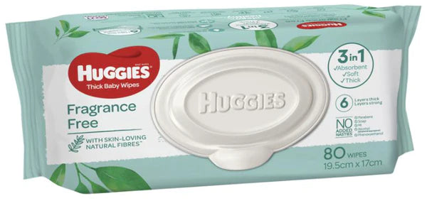 Huggies® Unscented Wipes  (Packet 80)