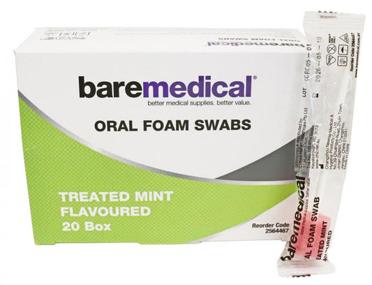 BareMed Toothette Oral Foam Swab Treated