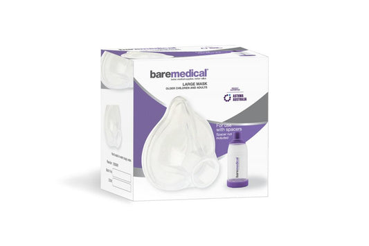 BareMed E-CHAMBER LARGE SPACER MASK SILICONE CONTOURED (Each)