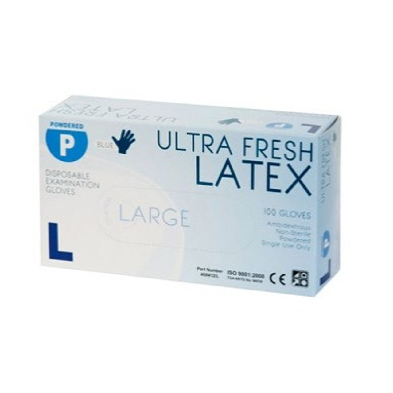 Ultra Fresh Latex Clear Powdered Gloves (Box 100)