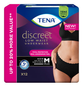 Tena Discreet Pants Black Medium (Packet 10)