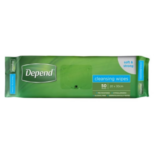 Depend® Wipes  (Packet 50)