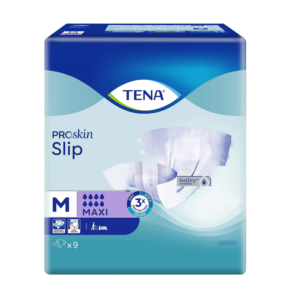 Tena Slip PROskin Maxi Medium 72-122cm 2205ml (Packet 9)