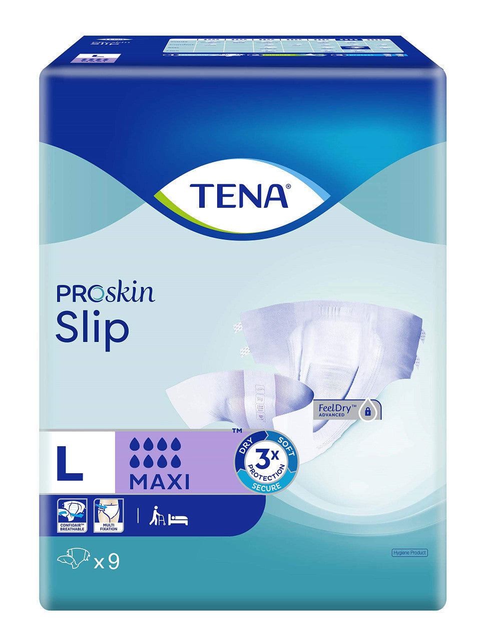 Tena Slip PROskin Maxi Large 92-144cm 2646ml (Packet of 9)