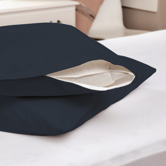 Easywipe PU Hospital Grade W/proof Pillow Protector Navy Blue