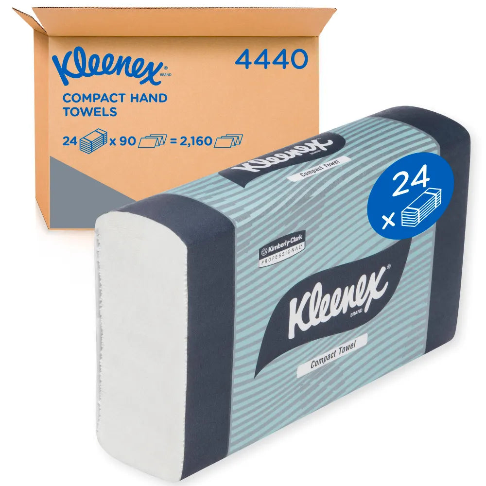 Kleenex Compact Hand Towels White (29.5cmx9cm)