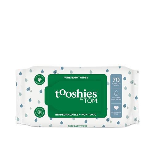 Tooshies Pure Water Baby Wipes 70 Pack