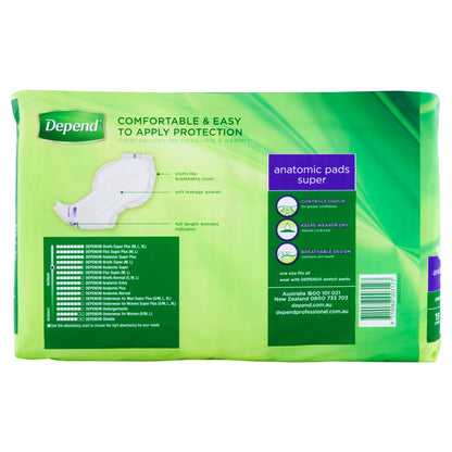 Depend Anatomic Pads Super