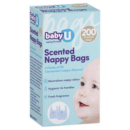 Baby U Scented Nappy Bags 200 Pack