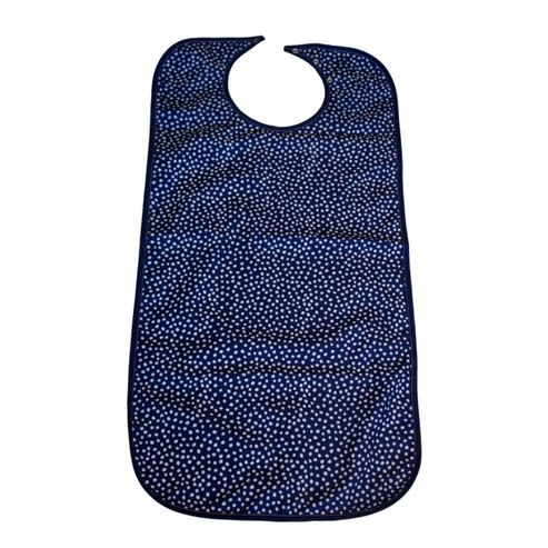 Brollysheets Bib - Feeding Navy Dot