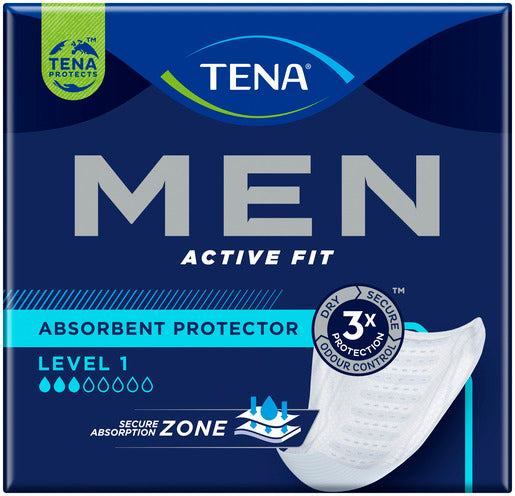 Tena Mens Absorbent Protector Level 1 Pads 165ml