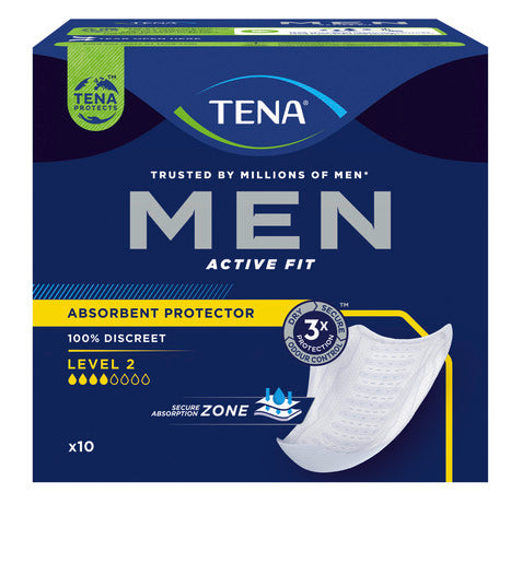Tena Mens Absorbent Protector Level 2 Pads 288ml