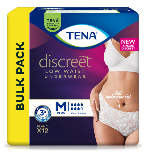 Tena Pants Women Discreet Normal Low Waist White Large