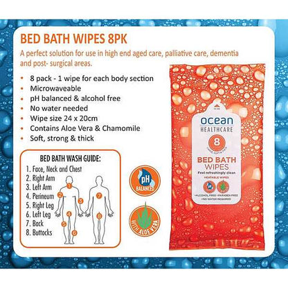 Ocean Healthcare Bed Bath Wipes