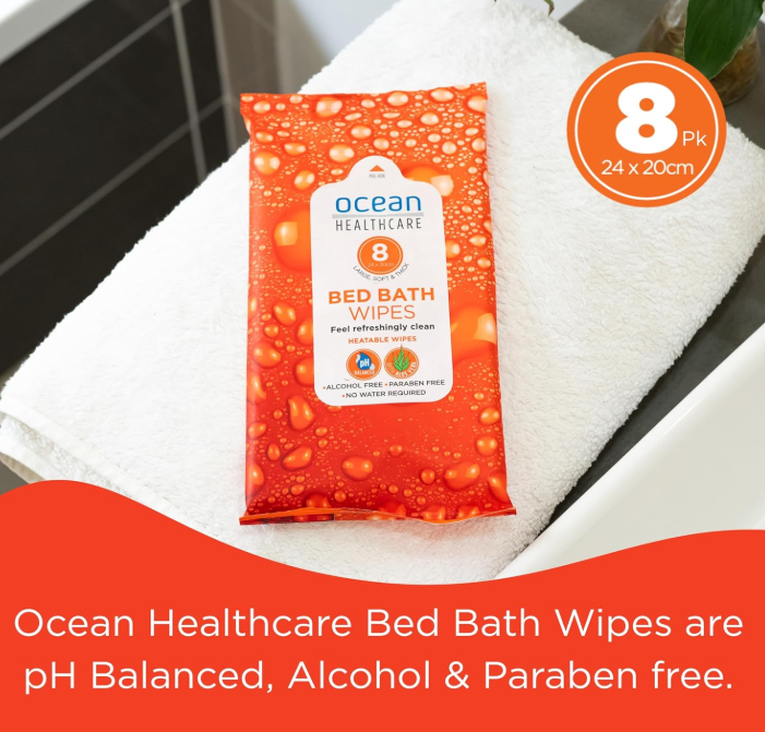 Ocean Healthcare Bed Bath Wipes