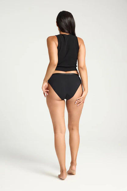 Modibodi Classic Bikini Heavy-Overnight Black 10/S