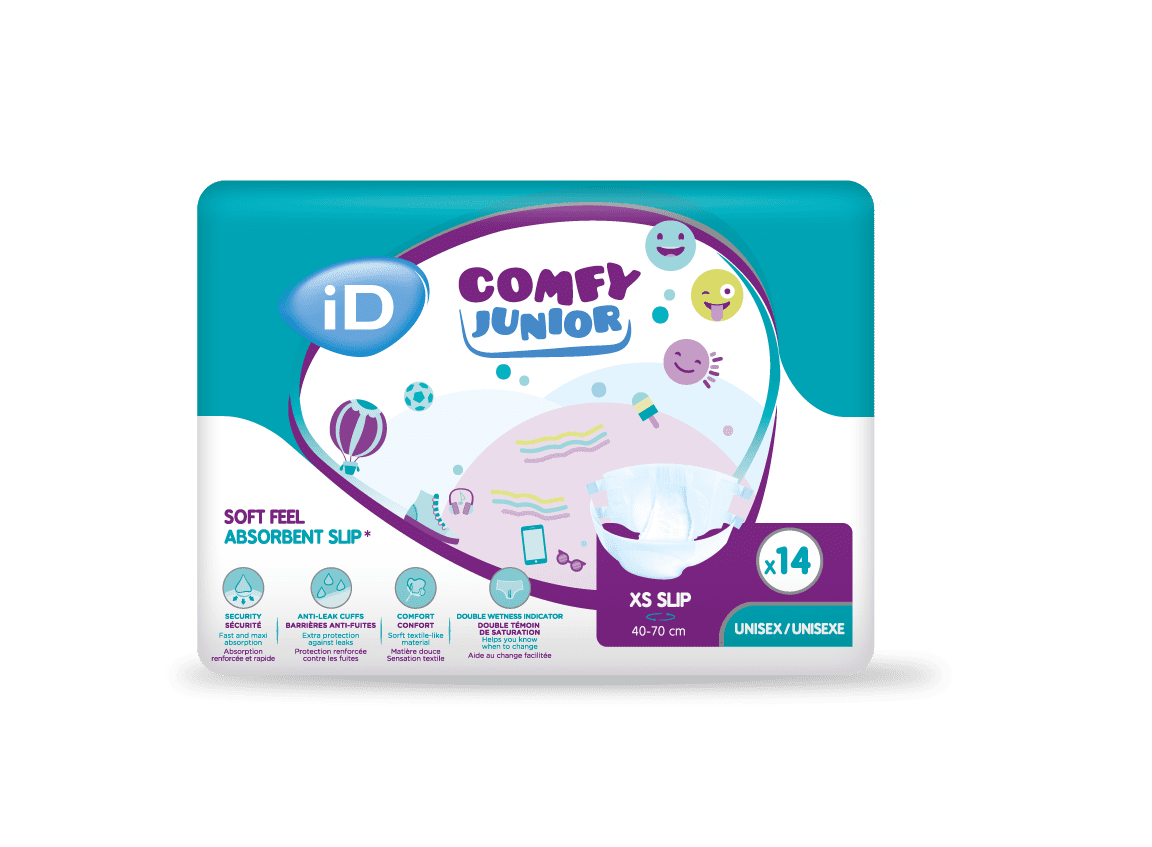 iD Comfy Junior XS slip (40-70CM) (Packet 14)