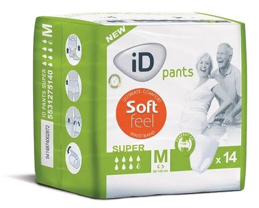 iD Pants Soft Feel Super M (80-120cm) 1550ml (Packet 14)