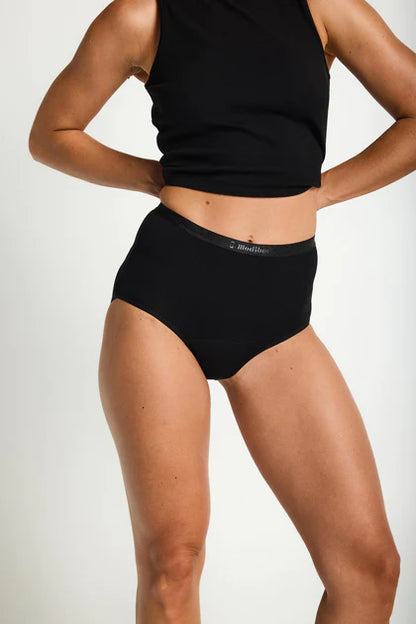 Modibodi Classic Full Brief Heavy-Overnight Black 10/S