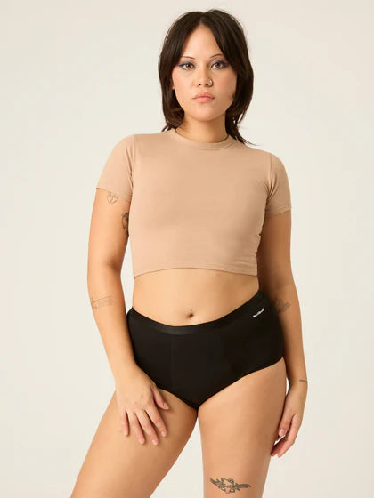 Modibodi Basic Womens Incontinence Brief Black