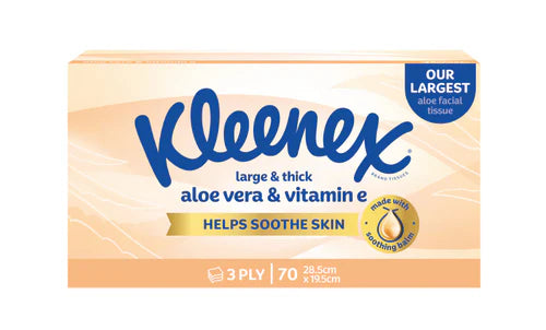 Kleenex Aloe Vera Facial Tissues 3 Ply