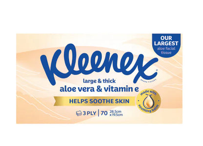 Kleenex Aloe Vera Facial Tissues 3 Ply