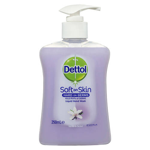 DETTOL 250mL SOFT ON SKIN LIQUID HAND WASH VANILLA & ORCHID