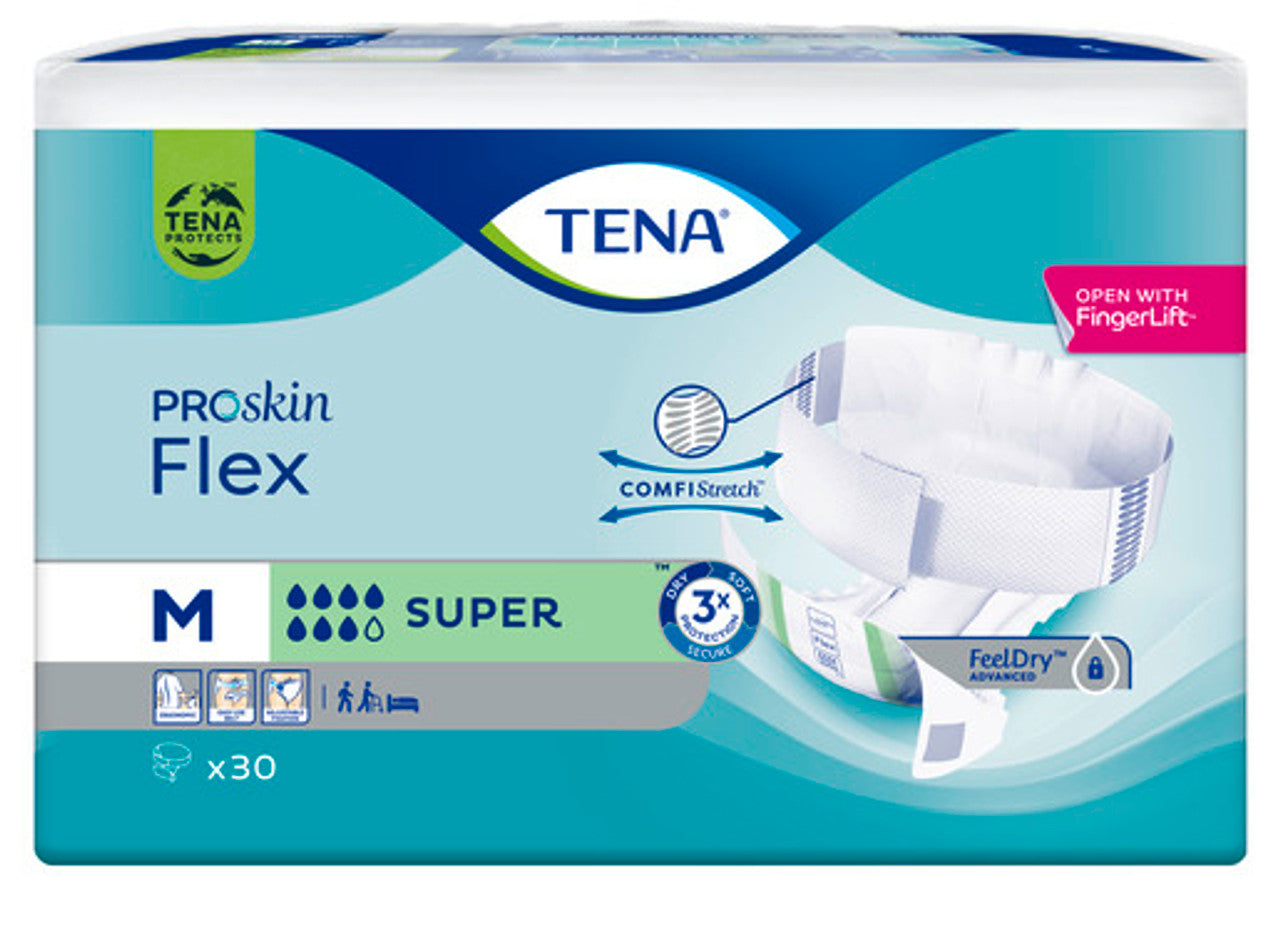 Tena Flex PROskin Super Medium 71-102cm (724230) (Packet 30)