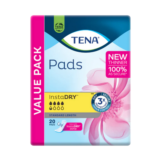 Tena Pads InstaDRY Standard Length (760503) (Packet 20)