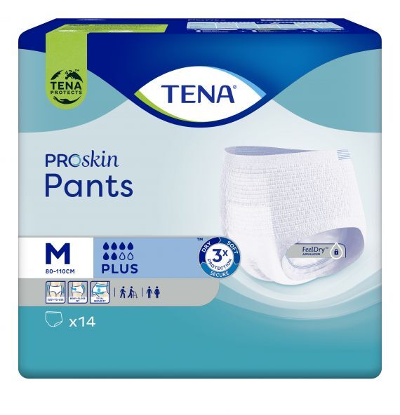 Tena Pants PROskin Plus Medium 80-110cm (792549) (Packet 14)