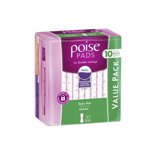 Poise® Extra Plus Pads (Packet 20)